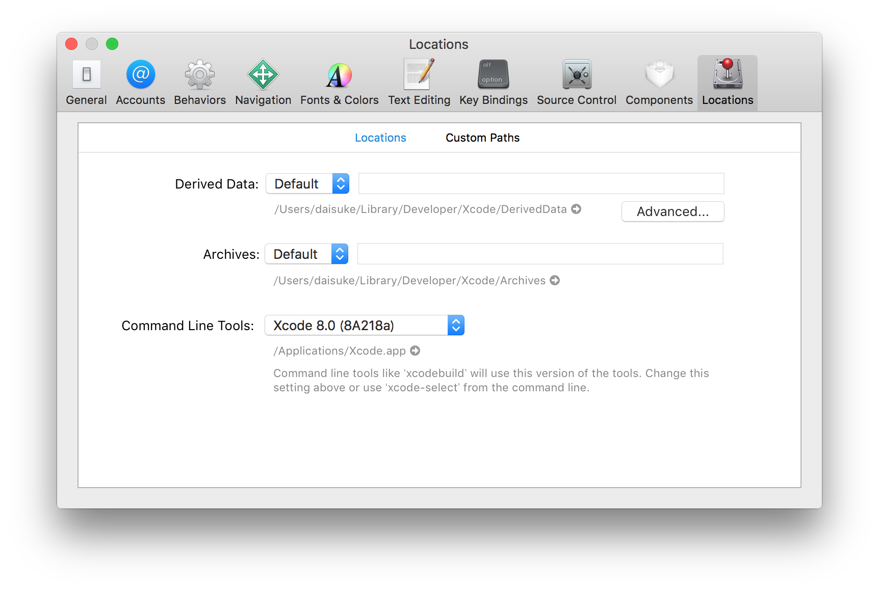 Xcode command line tools